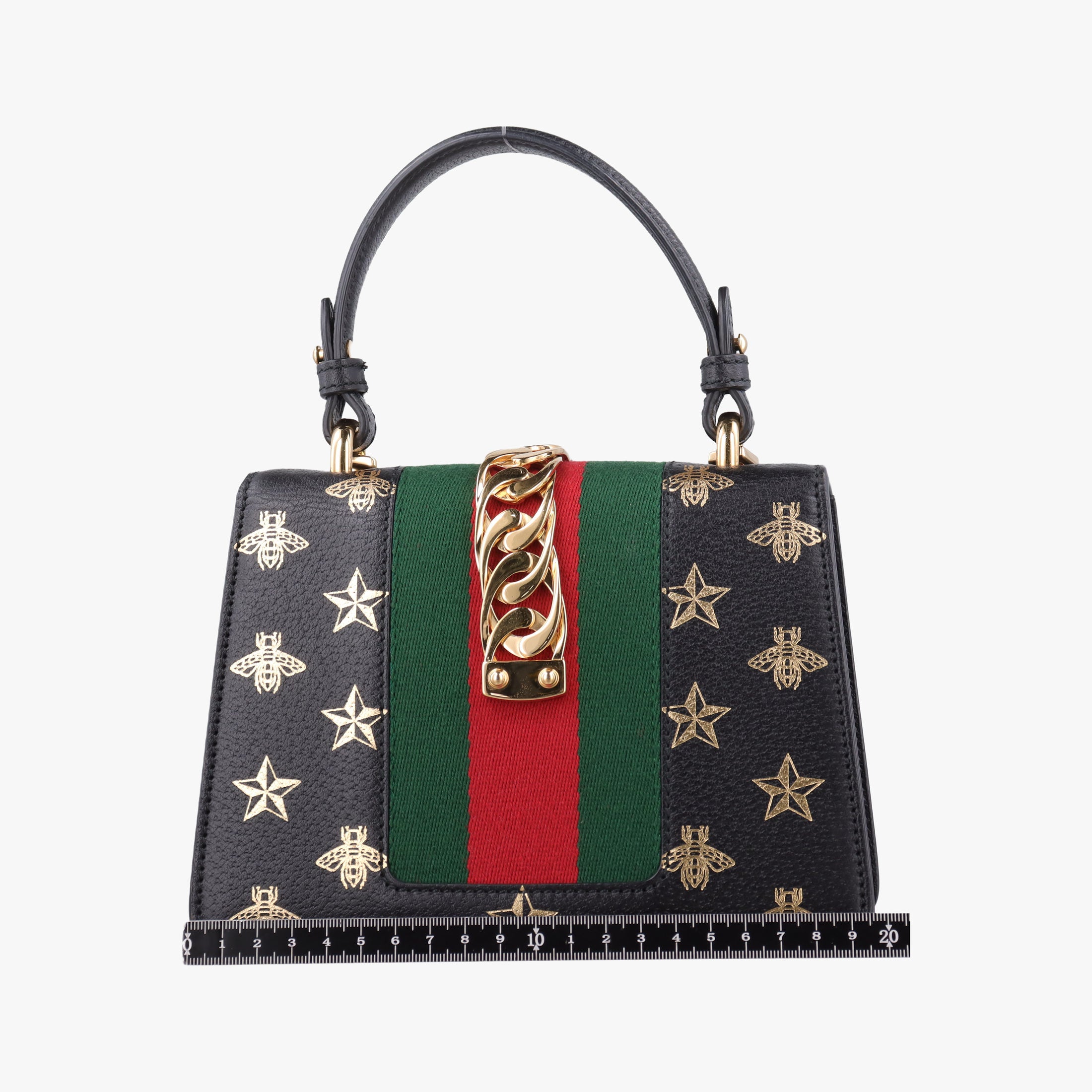 Secondhand Gucci Sylvie Black×Multi Leather 470270 shoulderbag | stylenewstar