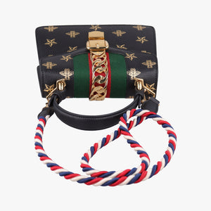 Secondhand Gucci Sylvie Black×Multi Leather 470270 shoulderbag | stylenewstar