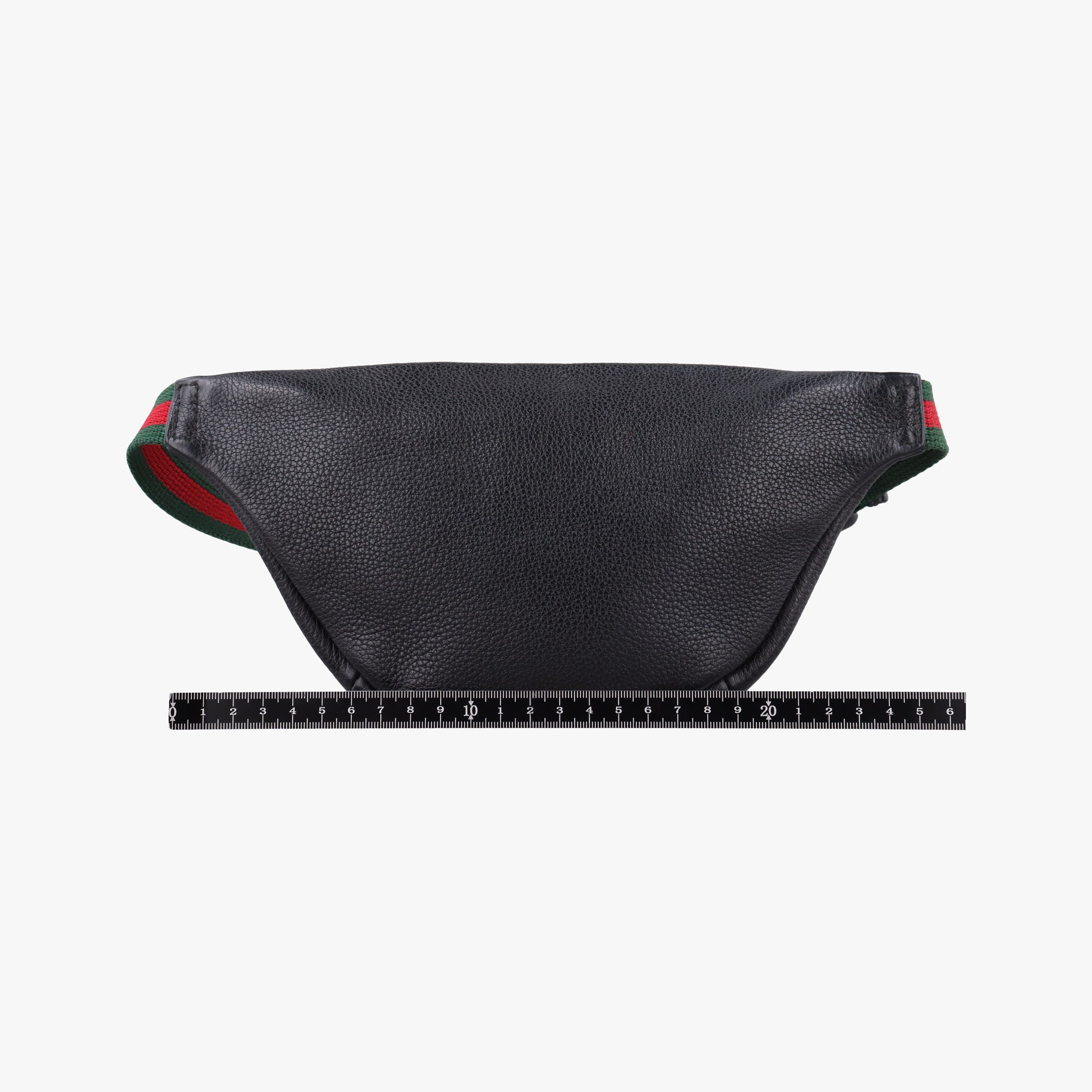 Pre-owned Gucci Print Black Leather 527792 bum bag/waist bag | stylenewstar