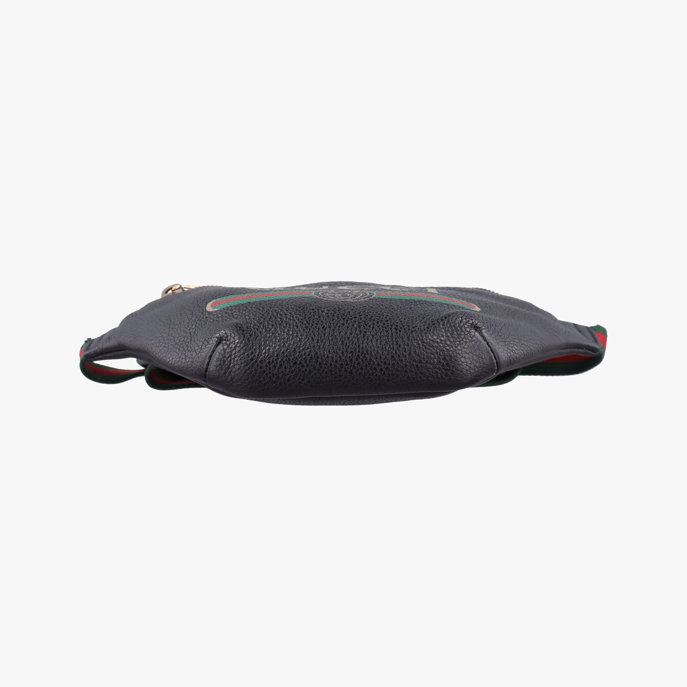 Pre-owned Gucci Print Black Leather 527792 bum bag/waist bag | stylenewstar