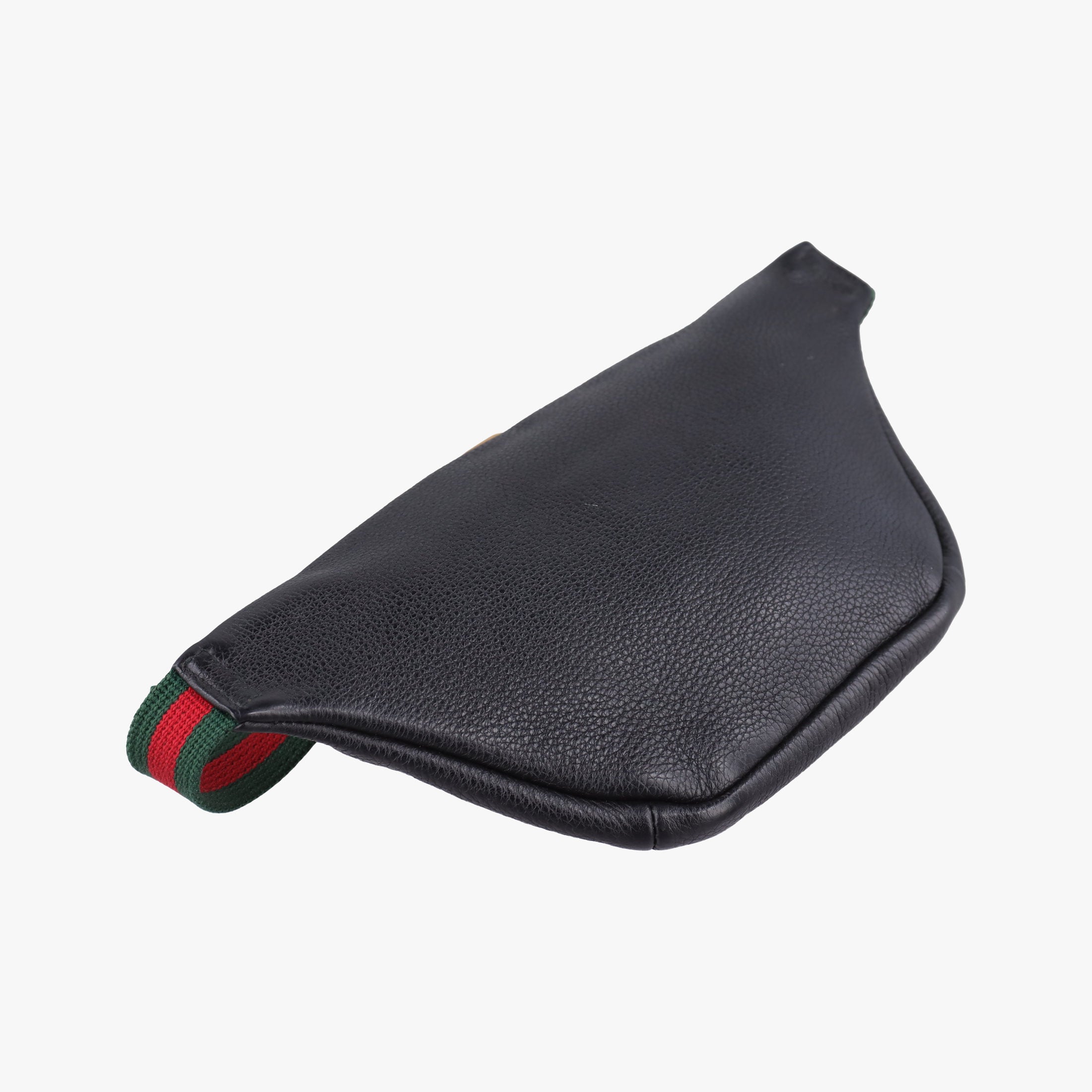 Pre-owned Gucci Print Black Leather 527792 bum bag/waist bag | stylenewstar