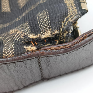 Pre-owned Fendi Zucca Print Brown canvas  handbag | stylenewstar