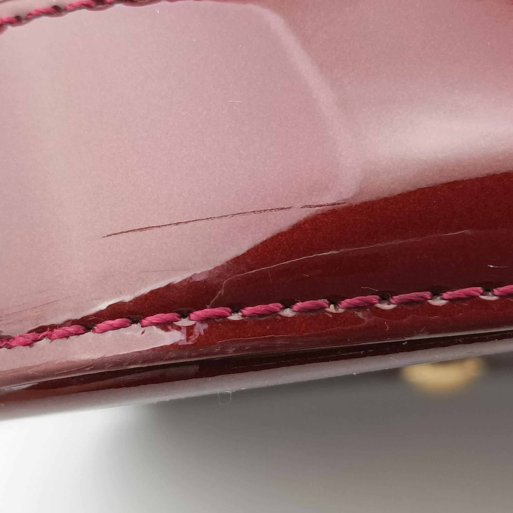 Pre-owned Louis Vuitton Alma GM Amarante Vernis M93595 handbag | stylenewstar