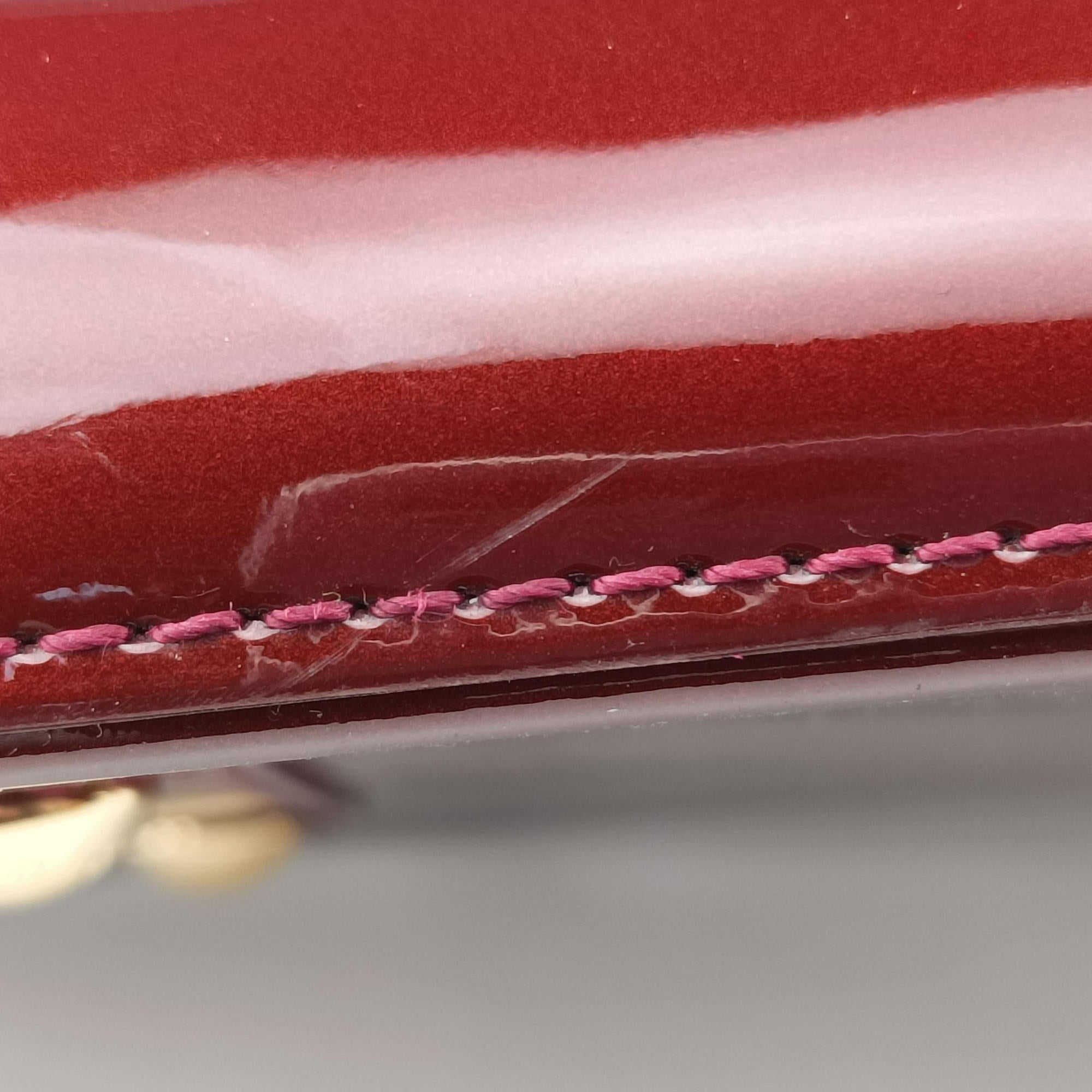 Pre-owned Louis Vuitton Alma GM Amarante Vernis M93595 handbag | stylenewstar