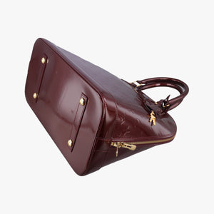 Pre-owned Louis Vuitton Alma GM Amarante Vernis M93595 handbag | stylenewstar