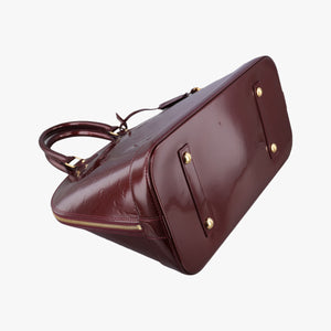 Pre-owned Louis Vuitton Alma GM Amarante Vernis M93595 handbag | stylenewstar