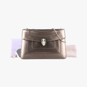 Pre-owned Bvlgari SERPENTI FOREVER Golden Enamel  shoulderbag | stylenewstar