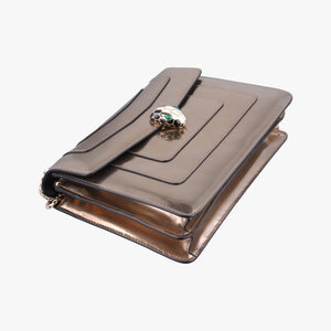 Pre-owned Bvlgari SERPENTI FOREVER Golden Enamel  shoulderbag | stylenewstar