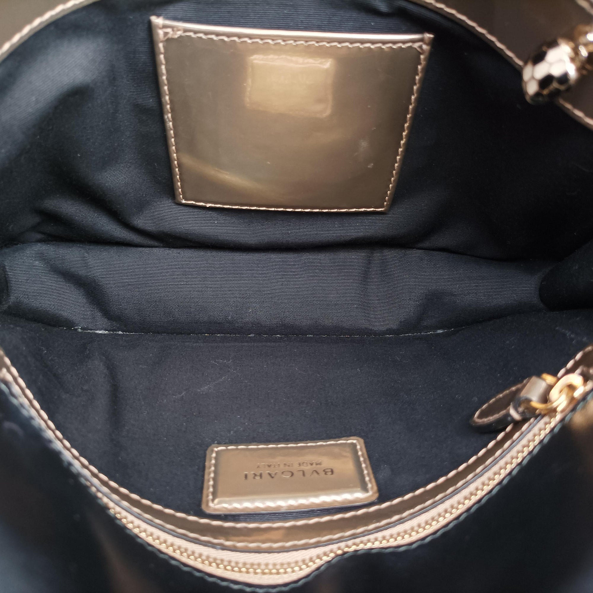Pre-owned Bvlgari SERPENTI FOREVER Golden Enamel  shoulderbag | stylenewstar