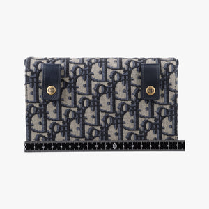 Vintage Christian Dior Saddle Navy×Gray jacquard  bum bag/waist bag | stylenewstar