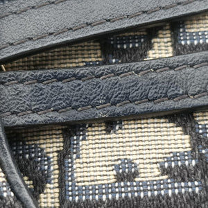 Vintage Christian Dior Saddle Navy×Gray jacquard  bum bag/waist bag | stylenewstar