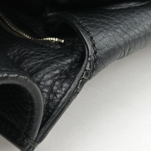 Pre-owned Gucci Bamboo Daily Black Leather 392013 shoulderbag | stylenewstar