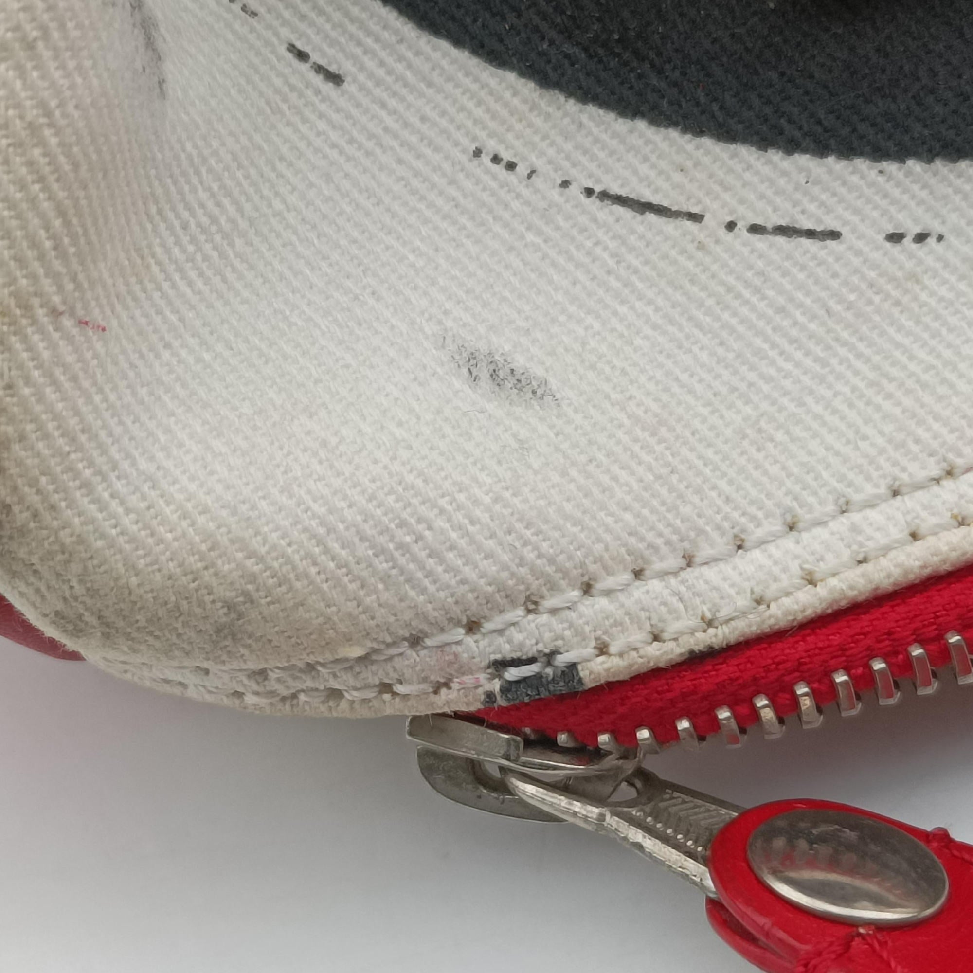 Pre-owned Christian Dior Hardcore White×Red×Black canvas×Leather  handbag | stylenewstar