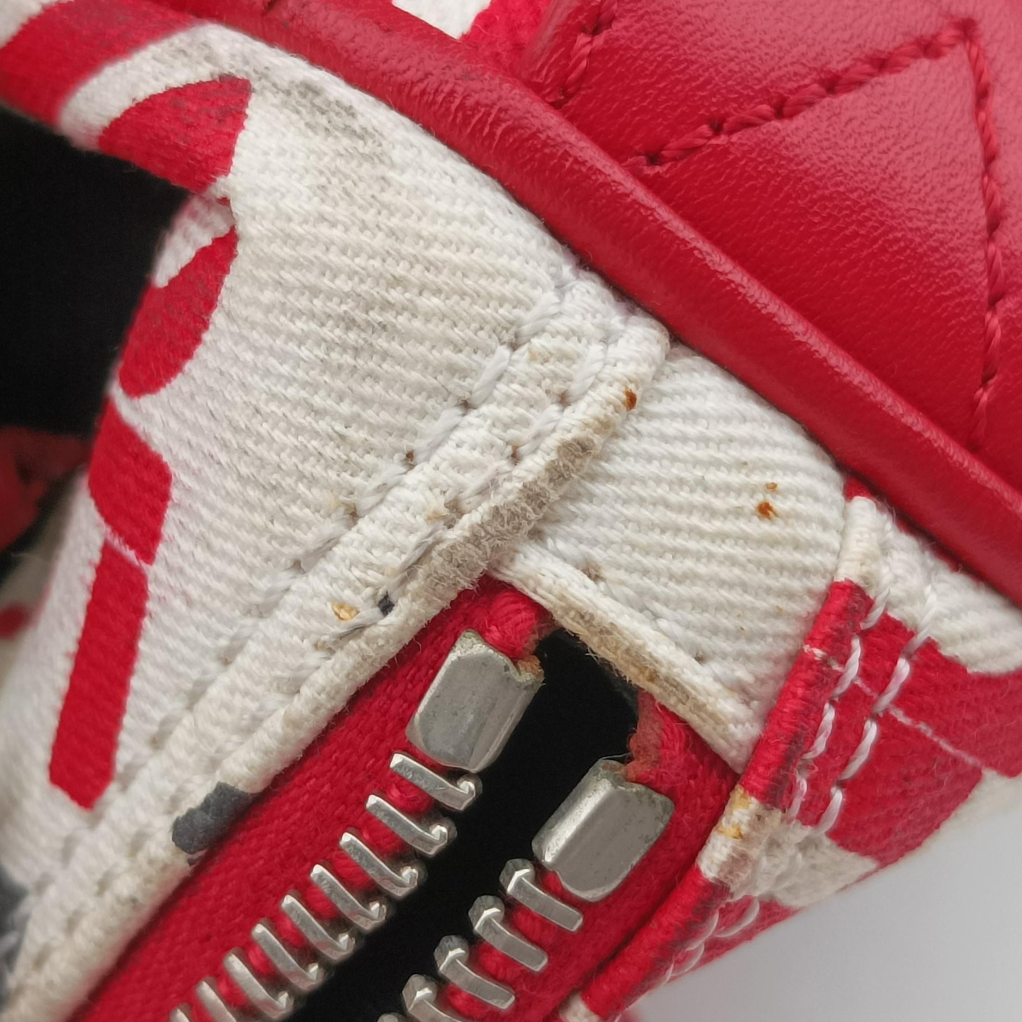 Pre-owned Christian Dior Hardcore White×Red×Black canvas×Leather  handbag | stylenewstar
