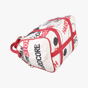 Pre-owned Christian Dior Hardcore White×Red×Black canvas×Leather  handbag | stylenewstar