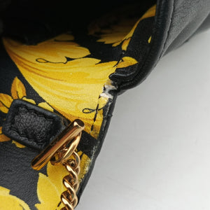 Secondhand VERSACE Virtus Black Leather  shoulderbag | stylenewstar
