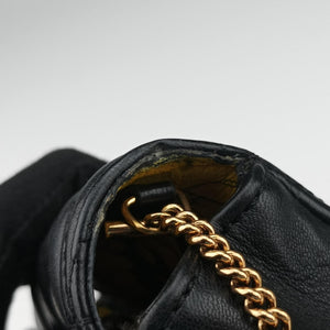 Secondhand VERSACE Virtus Black Leather  shoulderbag | stylenewstar