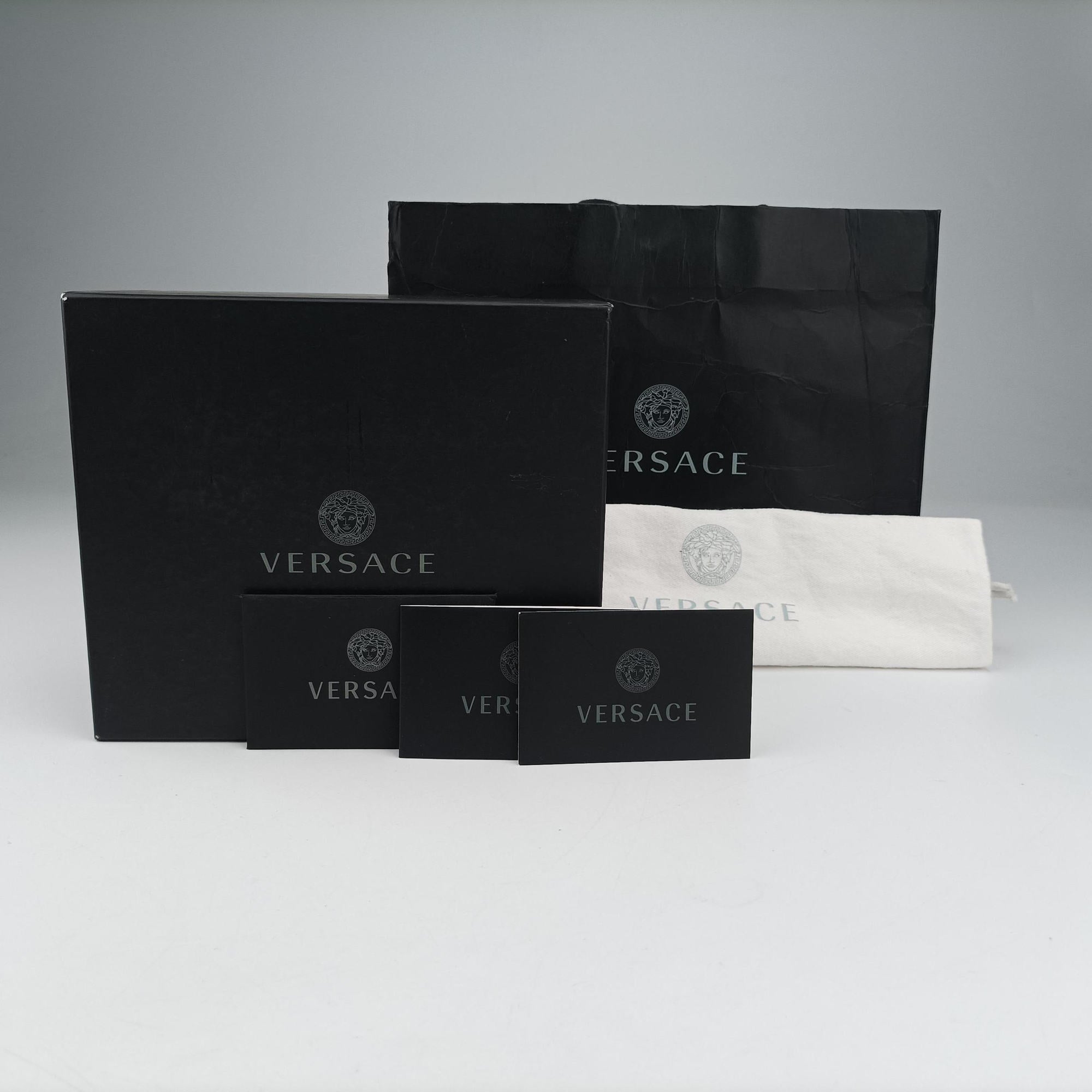 Secondhand VERSACE Virtus Black Leather  shoulderbag | stylenewstar