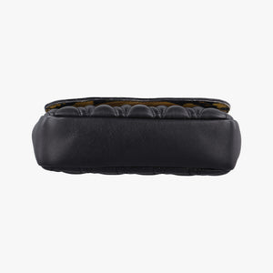 Secondhand VERSACE Virtus Black Leather  shoulderbag | stylenewstar