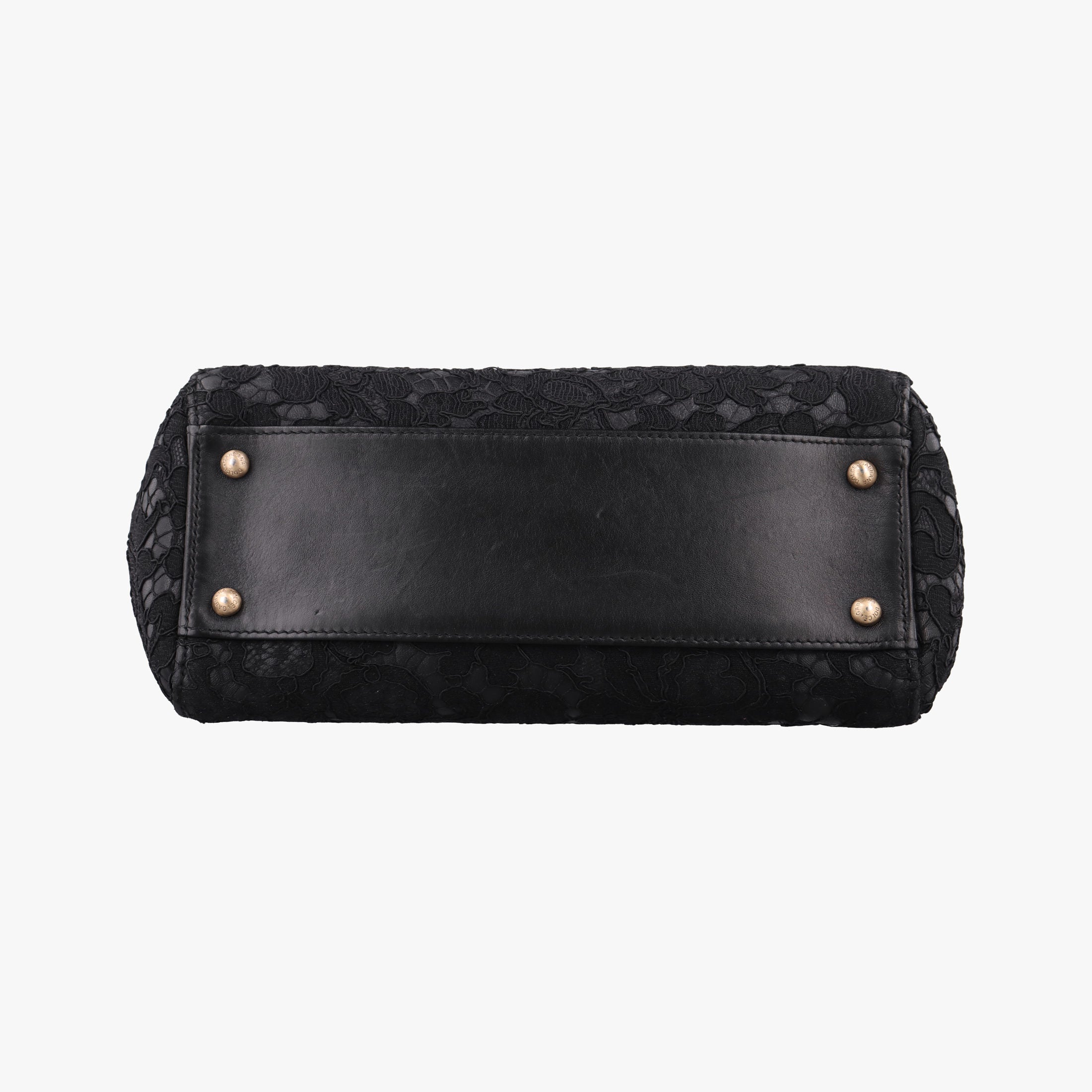 Vintage Dolce & Gabbana SICILY Black Leather×Crochet  shoulderbag | stylenewstar
