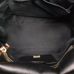 Vintage Dolce & Gabbana SICILY Black Leather×Crochet  shoulderbag | stylenewstar