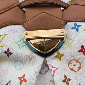 Secondhand Louis Vuitton URSULA white Monogram Multicolor M40123 handbag | stylenewstar
