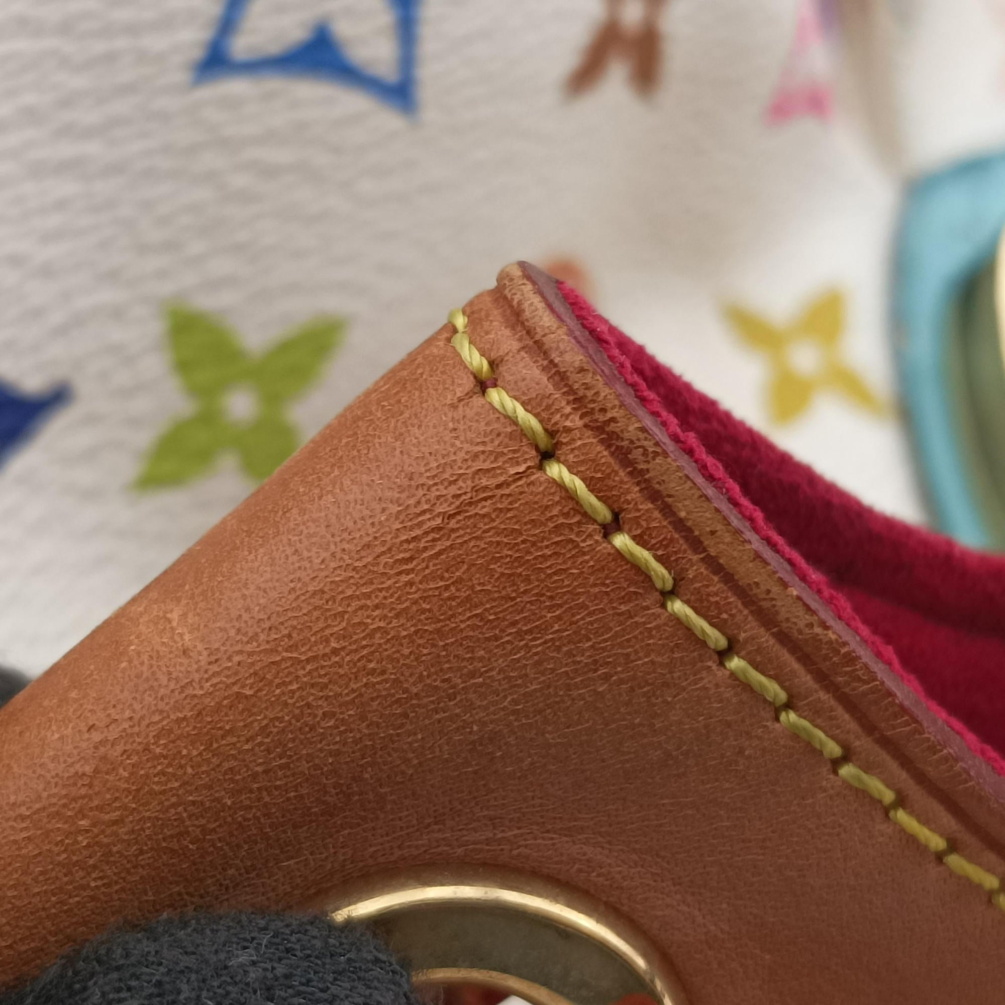 Secondhand Louis Vuitton URSULA white Monogram Multicolor M40123 handbag | stylenewstar