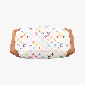 Secondhand Louis Vuitton URSULA white Monogram Multicolor M40123 handbag | stylenewstar
