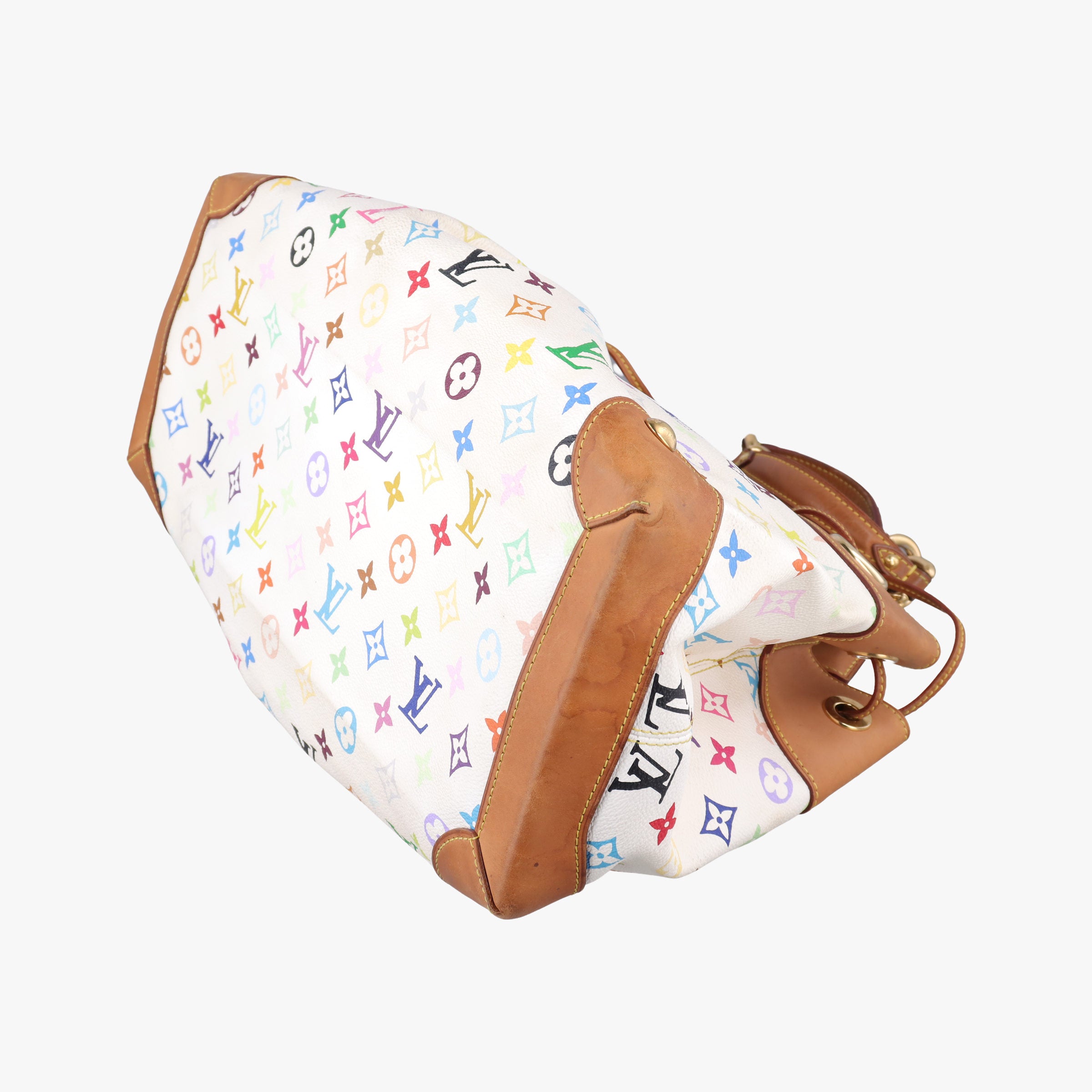 Secondhand Louis Vuitton URSULA white Monogram Multicolor M40123 handbag | stylenewstar