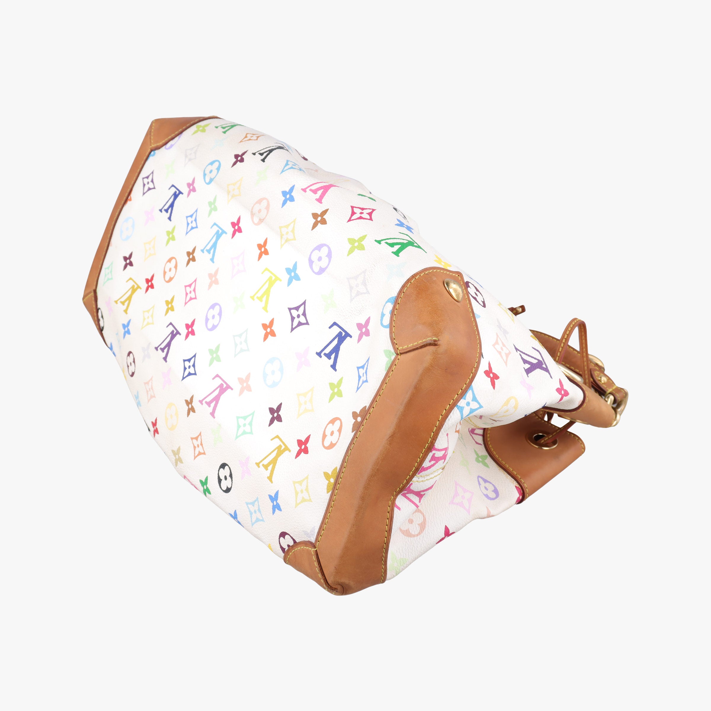 Secondhand Louis Vuitton URSULA white Monogram Multicolor M40123 handbag | stylenewstar