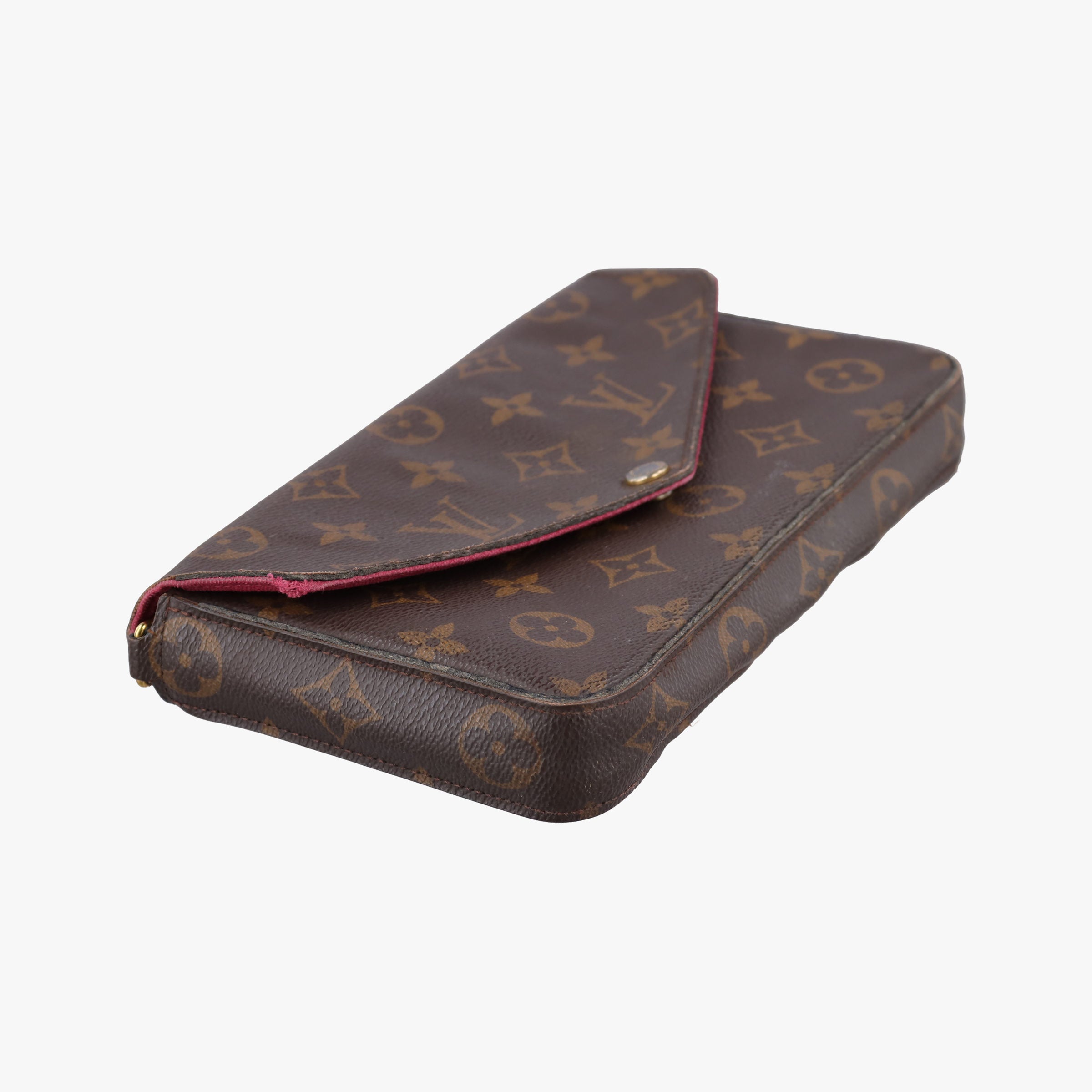 Pre-owned Louis Vuitton Pochette Felicie Brown Monogram Canvas M61276 shoulderbag | stylenewstar