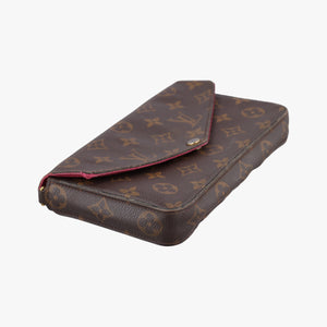 Pre-owned Louis Vuitton Pochette Felicie Brown Monogram Canvas M61276 shoulderbag | stylenewstar