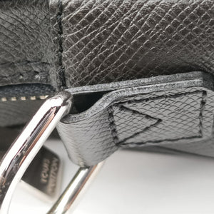 Pre-owned Louis Vuitton Porto Document Business PM Black Taiga M32952 handbag | stylenewstar