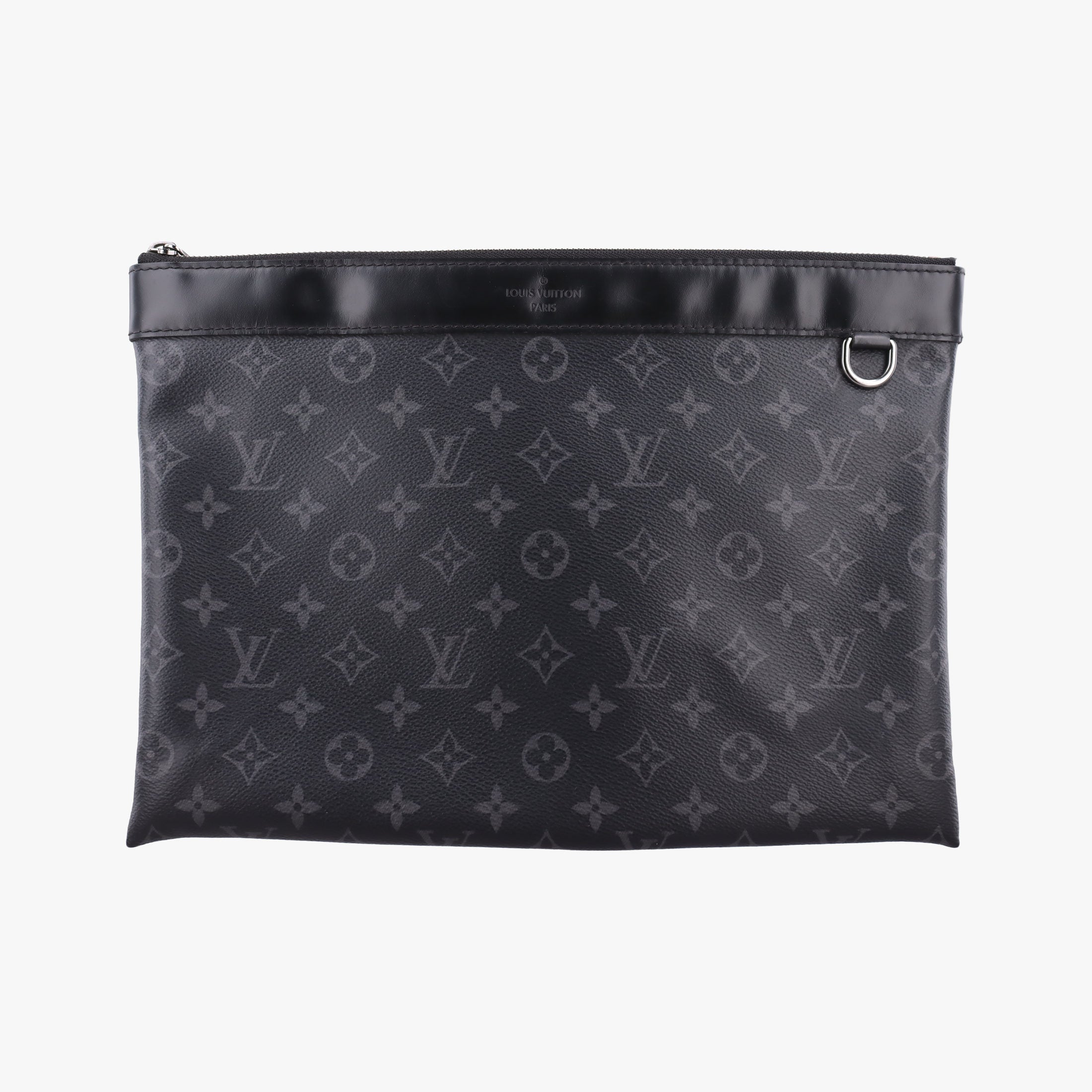 Pre-owned Louis Vuitton Pochette Voyage MM Pacific Blue Monogram Eclipse PVC Coated Canvas M61692 clutchbag | stylenewstar