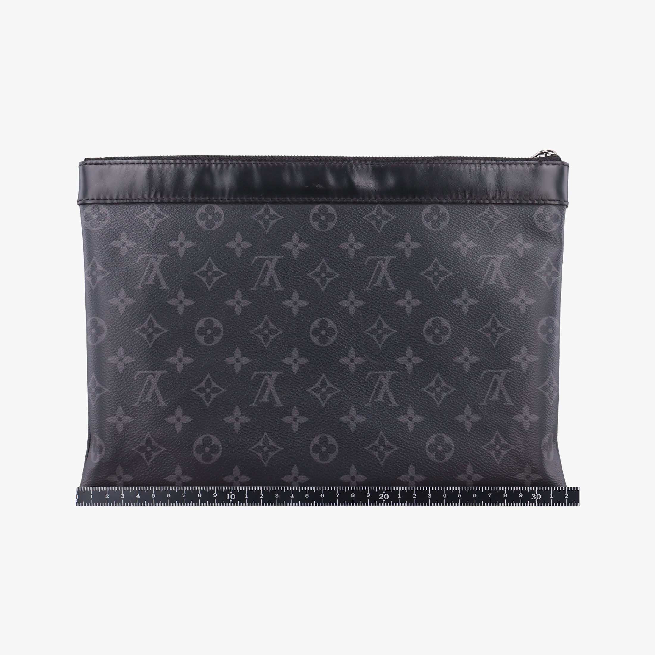 Pre-owned Louis Vuitton Pochette Voyage MM Pacific Blue Monogram Eclipse PVC Coated Canvas M61692 clutchbag | stylenewstar