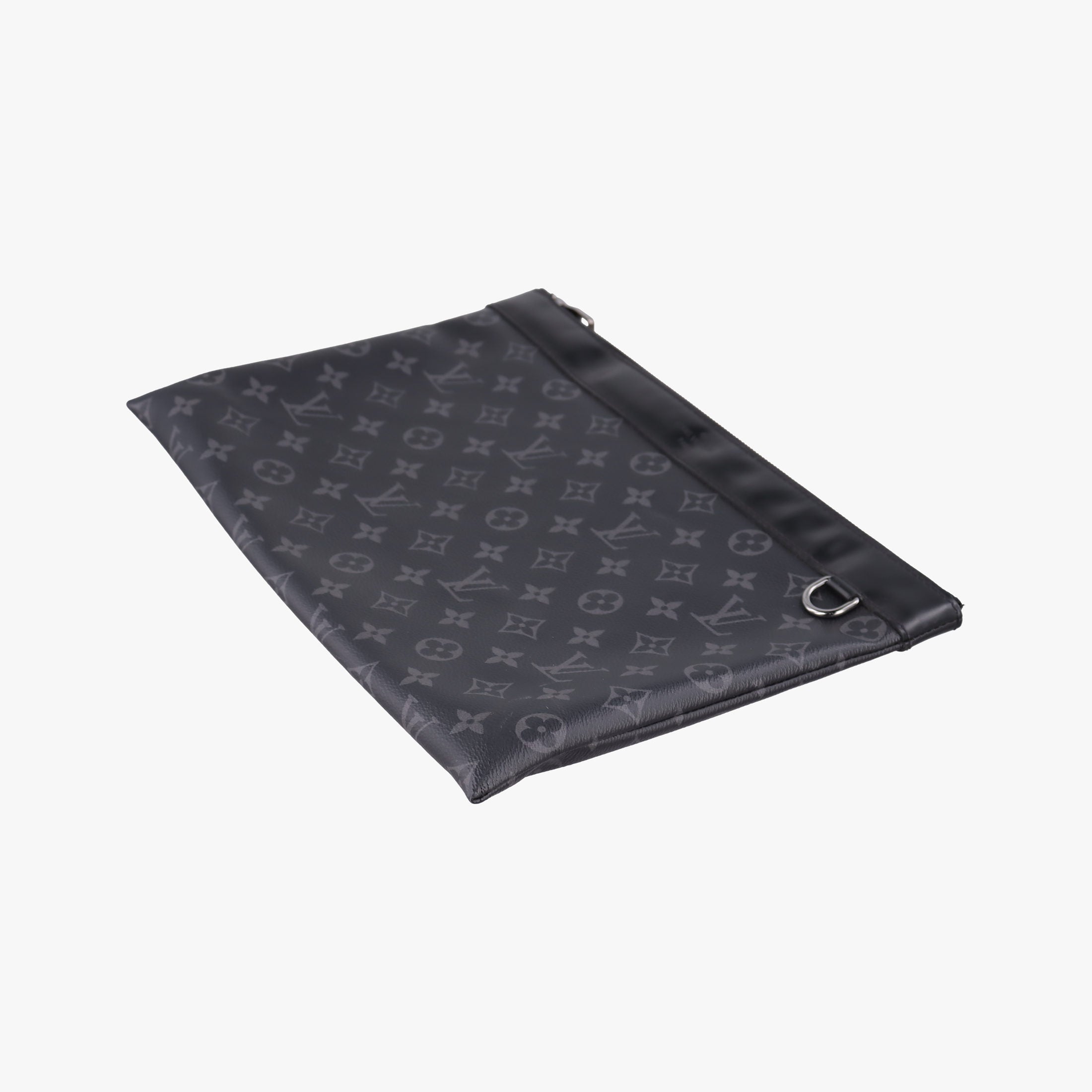 Pre-owned Louis Vuitton Pochette Voyage MM Pacific Blue Monogram Eclipse PVC Coated Canvas M61692 clutchbag | stylenewstar