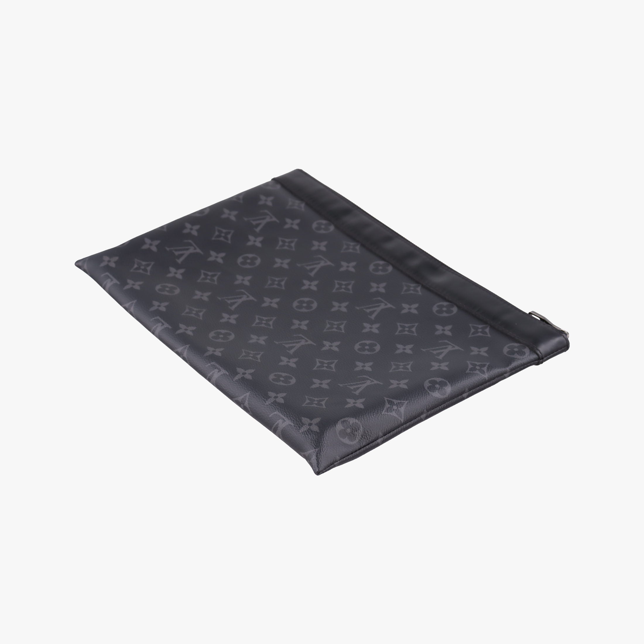 Pre-owned Louis Vuitton Pochette Voyage MM Pacific Blue Monogram Eclipse PVC Coated Canvas M61692 clutchbag | stylenewstar