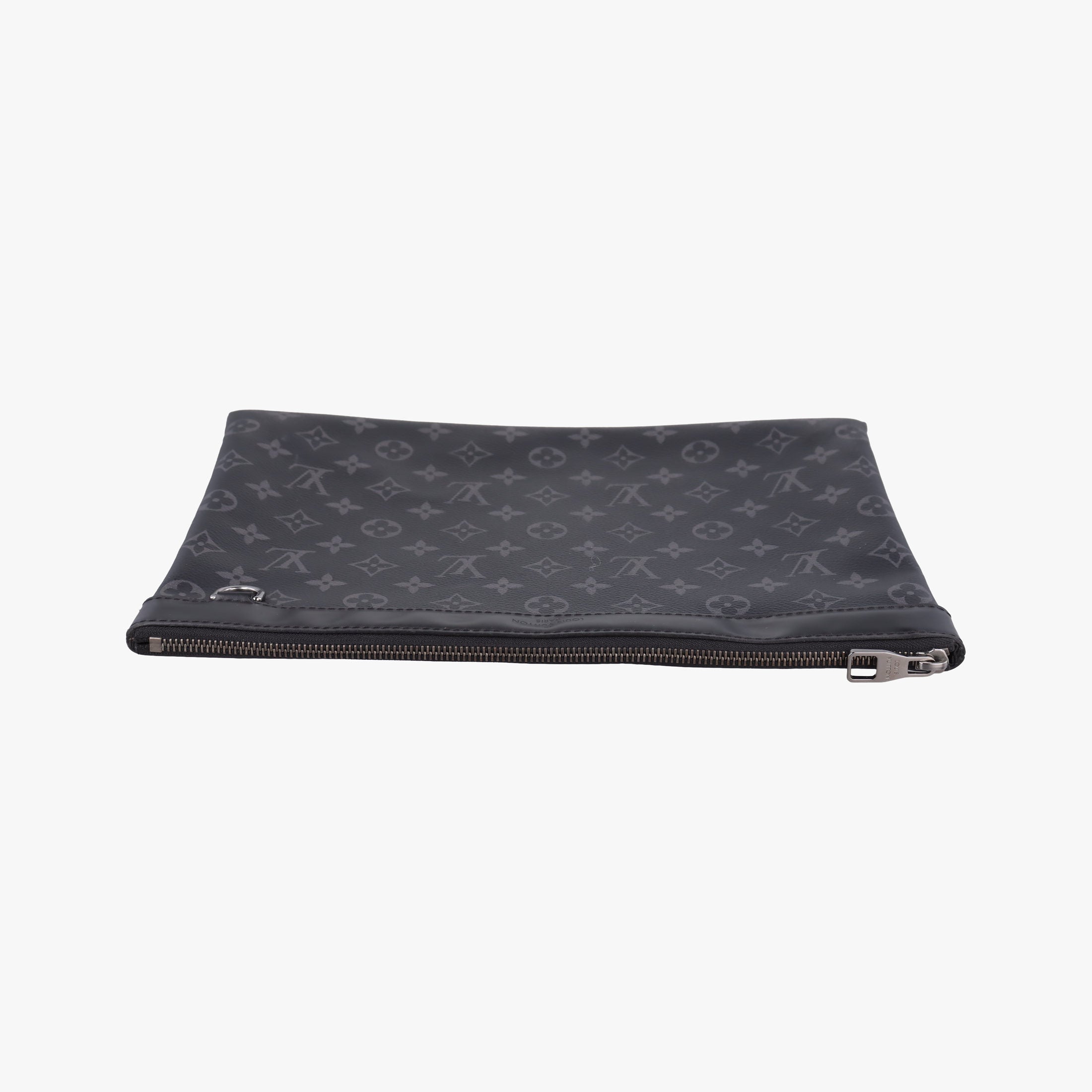 Pre-owned Louis Vuitton Pochette Voyage MM Pacific Blue Monogram Eclipse PVC Coated Canvas M61692 clutchbag | stylenewstar
