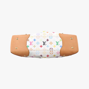 Pre-owned Louis Vuitton JUDY MM white Monogram Multicolor M40255 shoulderbag | stylenewstar