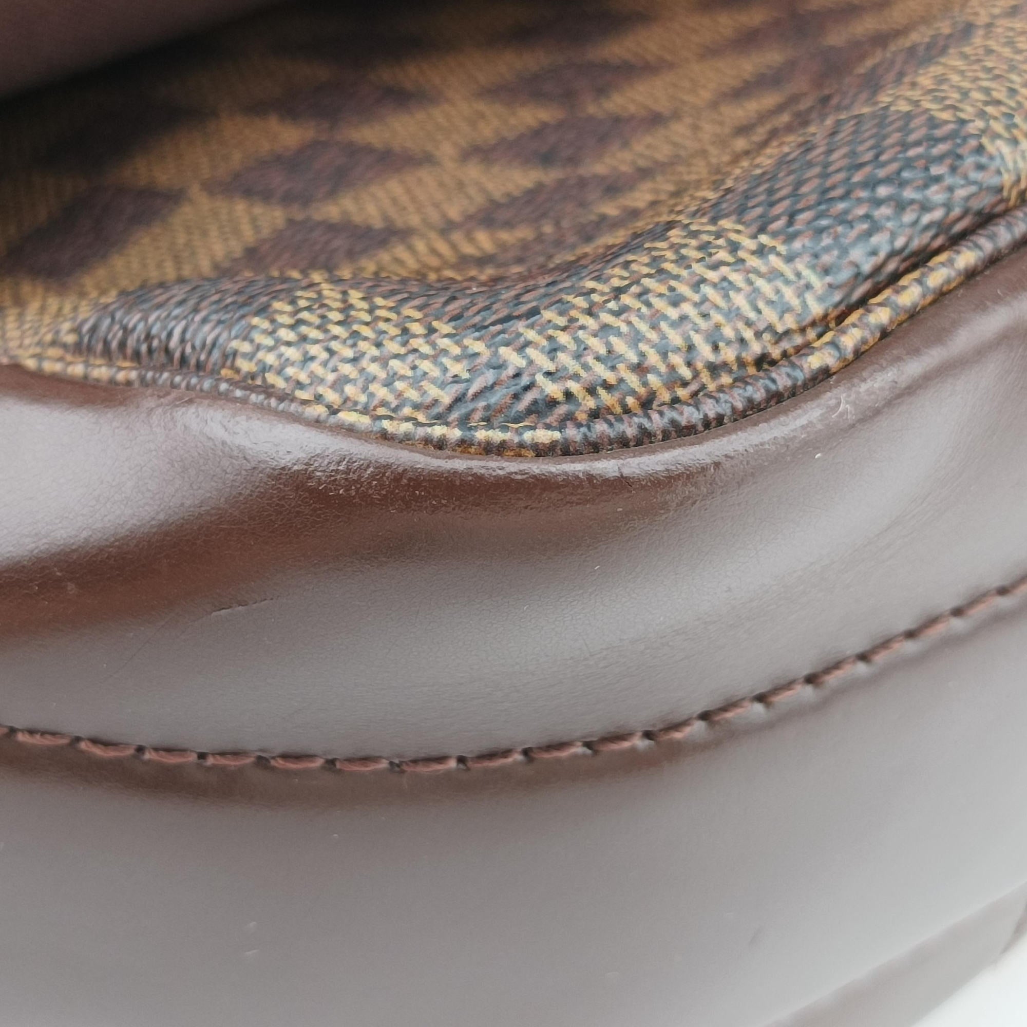 Pre-owned Louis Vuitton Bastille Messenger EBENE Damier Canvas N45258 shoulderbag | stylenewstar