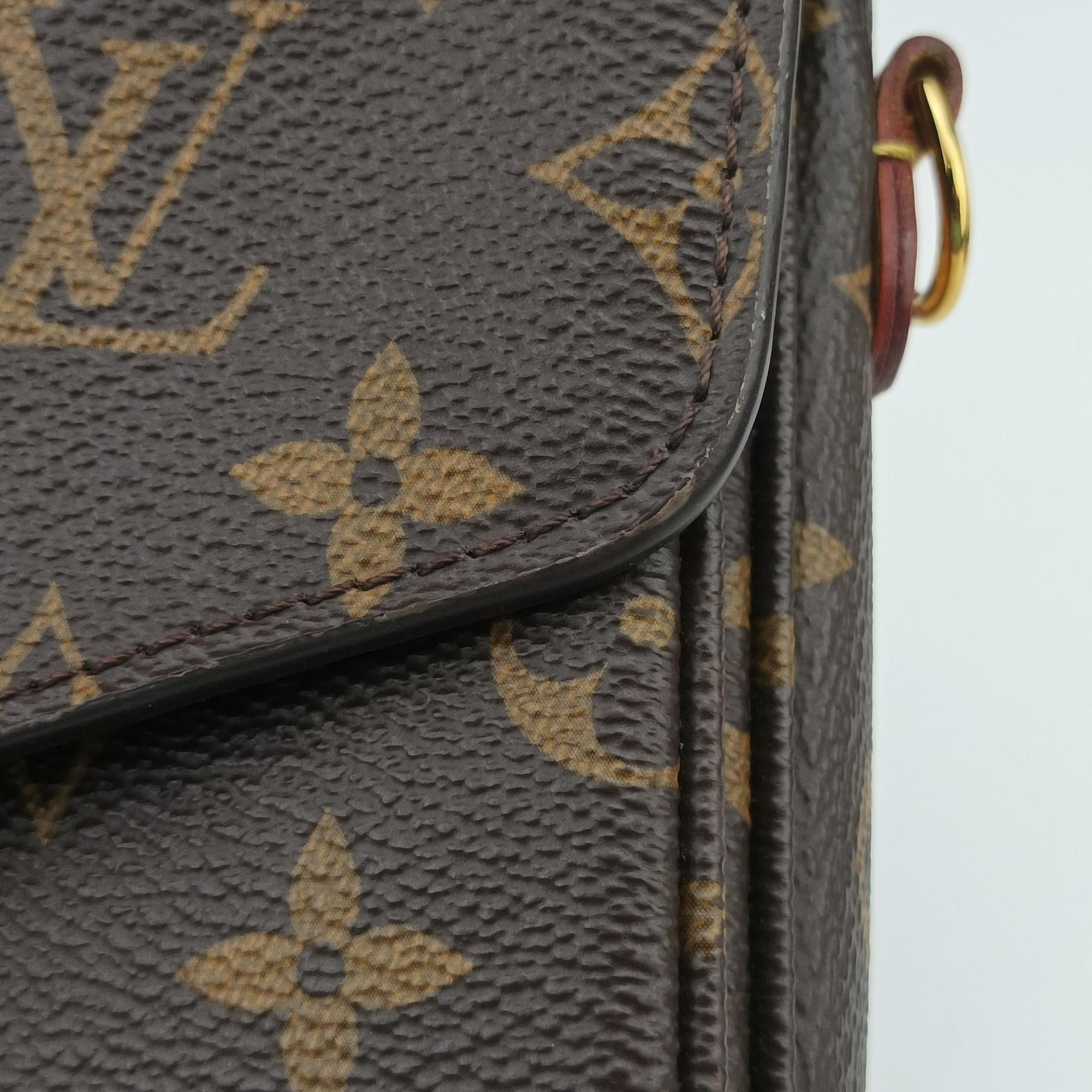 Vintage Louis Vuitton Pochette Metis MM Brown Monogram Canvas M44875 shoulderbag | stylenewstar