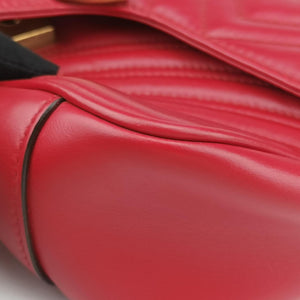 Vintage Gucci GG Marmont Red Leather 443497 shoulderbag | stylenewstar