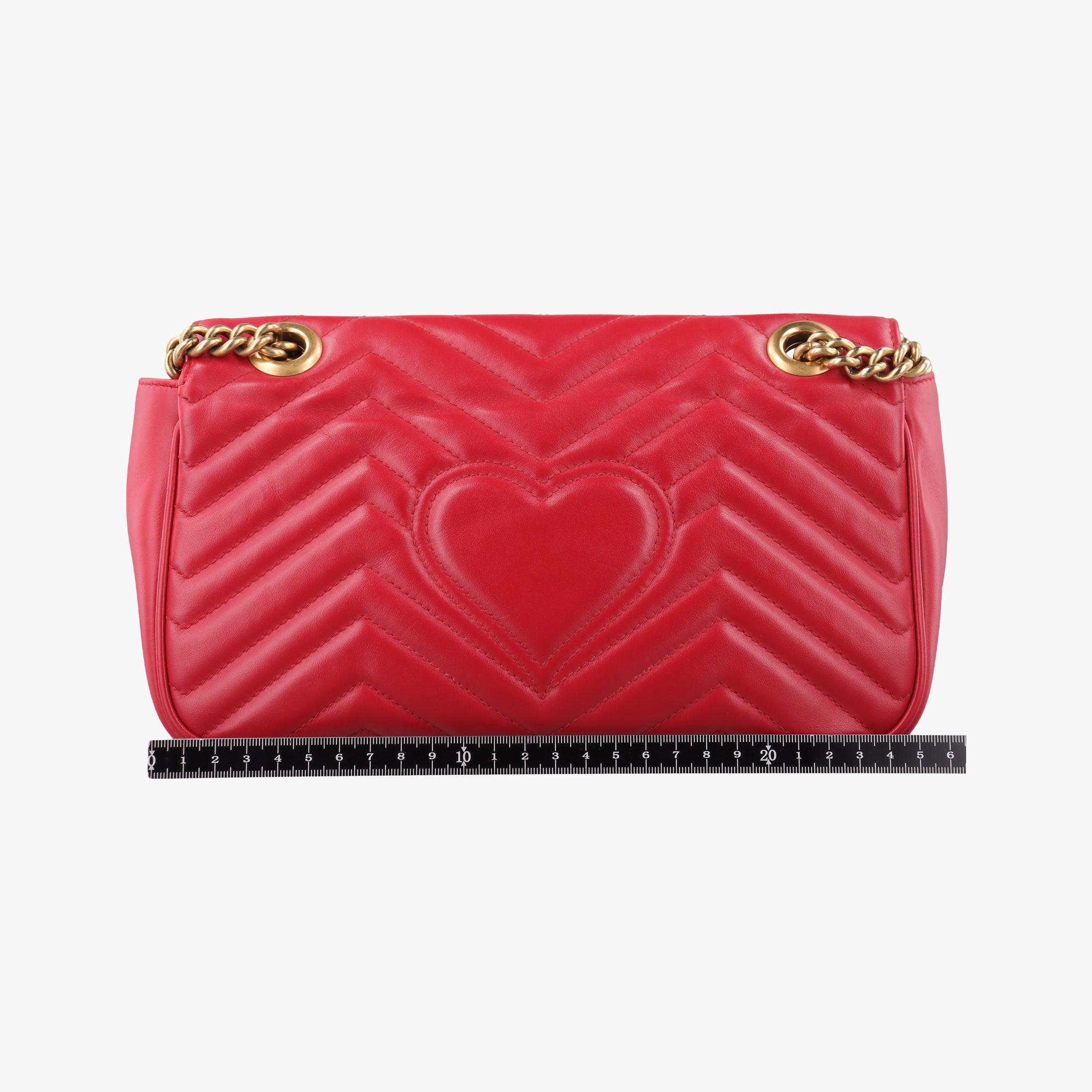 Vintage Gucci GG Marmont Red Leather 443497 shoulderbag | stylenewstar