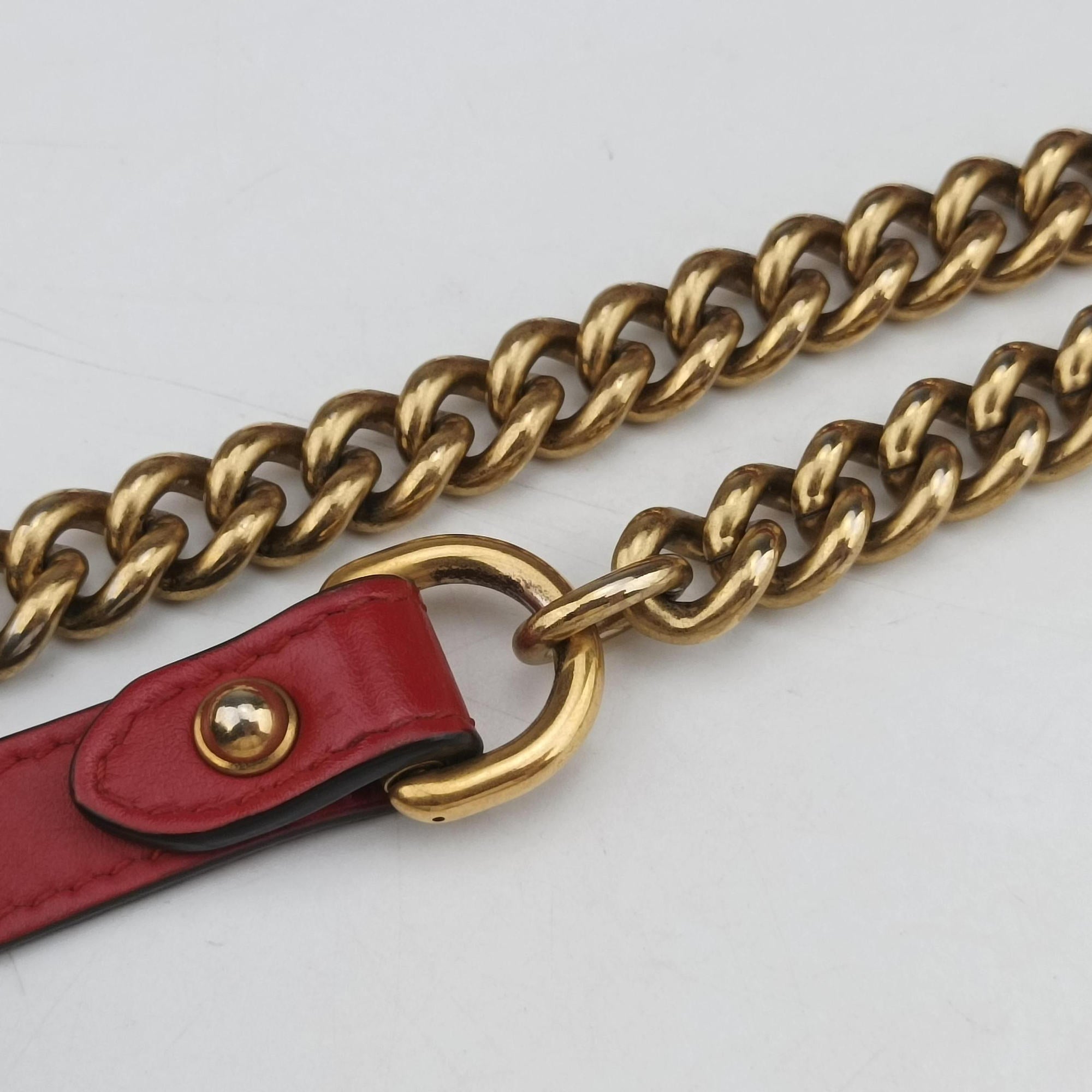 Vintage Gucci GG Marmont Red Leather 443497 shoulderbag | stylenewstar