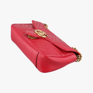 Vintage Gucci GG Marmont Red Leather 443497 shoulderbag | stylenewstar