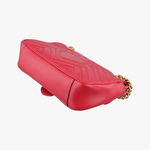 Vintage Gucci GG Marmont Red Leather 443497 shoulderbag | stylenewstar