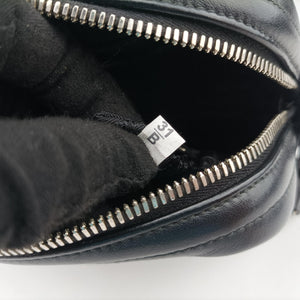 Pre-owned Prada Diagramme Black Leather 1BH083 shoulderbag | stylenewstar