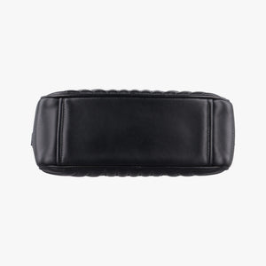 Pre-owned Prada Diagramme Black Leather 1BH083 shoulderbag | stylenewstar