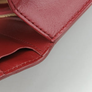 Pre-owned Delvaux Brillon MM Bordeaux leather  shoulderbag | stylenewstar