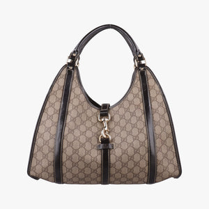 Secondhand Gucci New Jackie Brown PVC coated canvas × leather 203494 handbag | stylenewstar